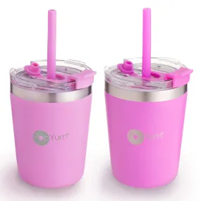 9oz Insulated Kids’ Cups, 2-Pack, Pink, Purple