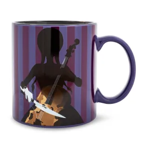 Addams Family Wednesday Cello Silhouette Ceramic Mug | Holds 20 Ounces