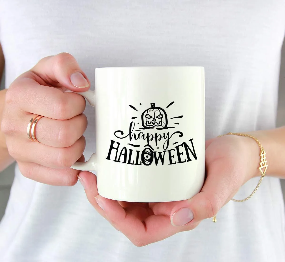 Andaz Press 11oz. Coffee Mug, Happy Halloween