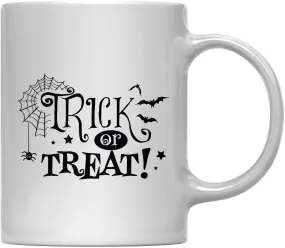 Andaz Press 11oz. Coffee Mug, Trick or Treat Spiderweb