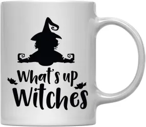 Andaz Press 11oz. Halloween Coffee Mug, What's Up Witches