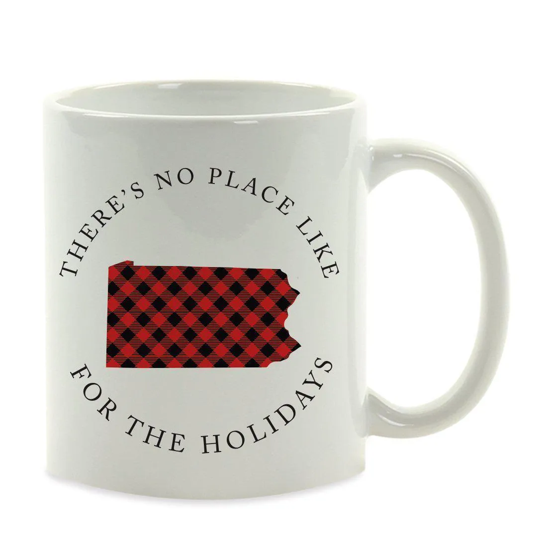 Andaz Press 11oz Plaid US State Home Coffee Mug