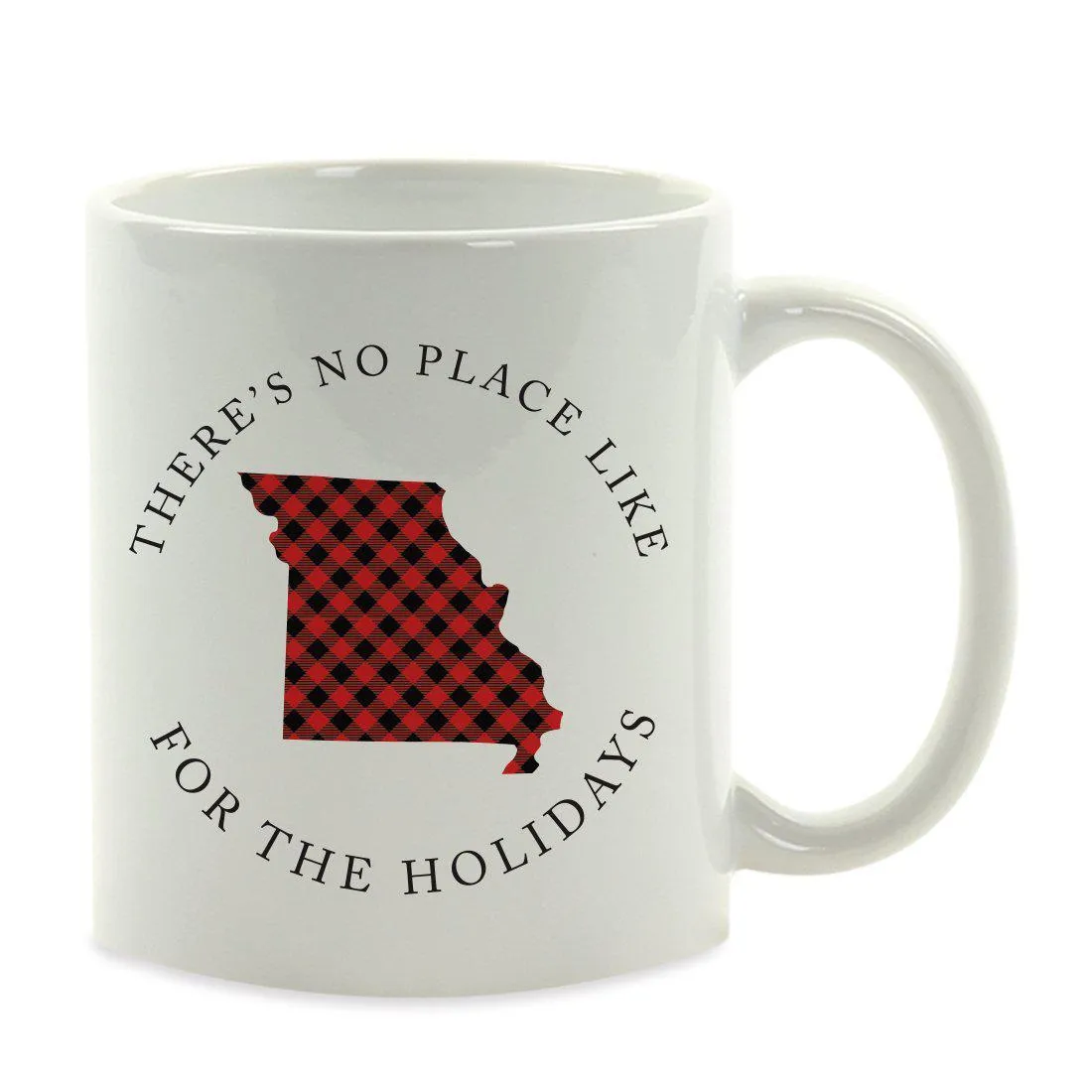 Andaz Press 11oz Plaid US State Home Coffee Mug