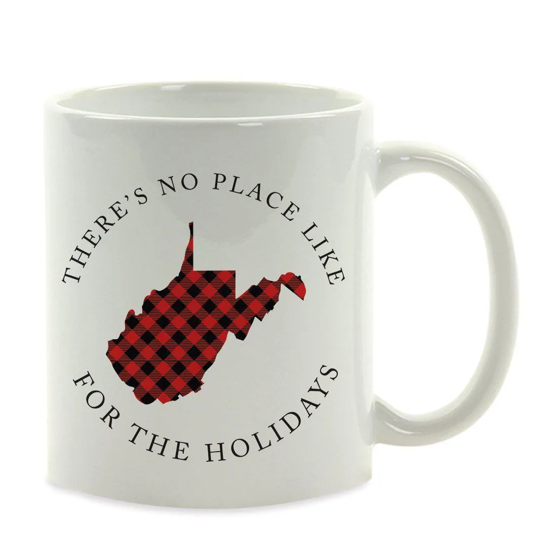 Andaz Press 11oz Plaid US State Home Coffee Mug