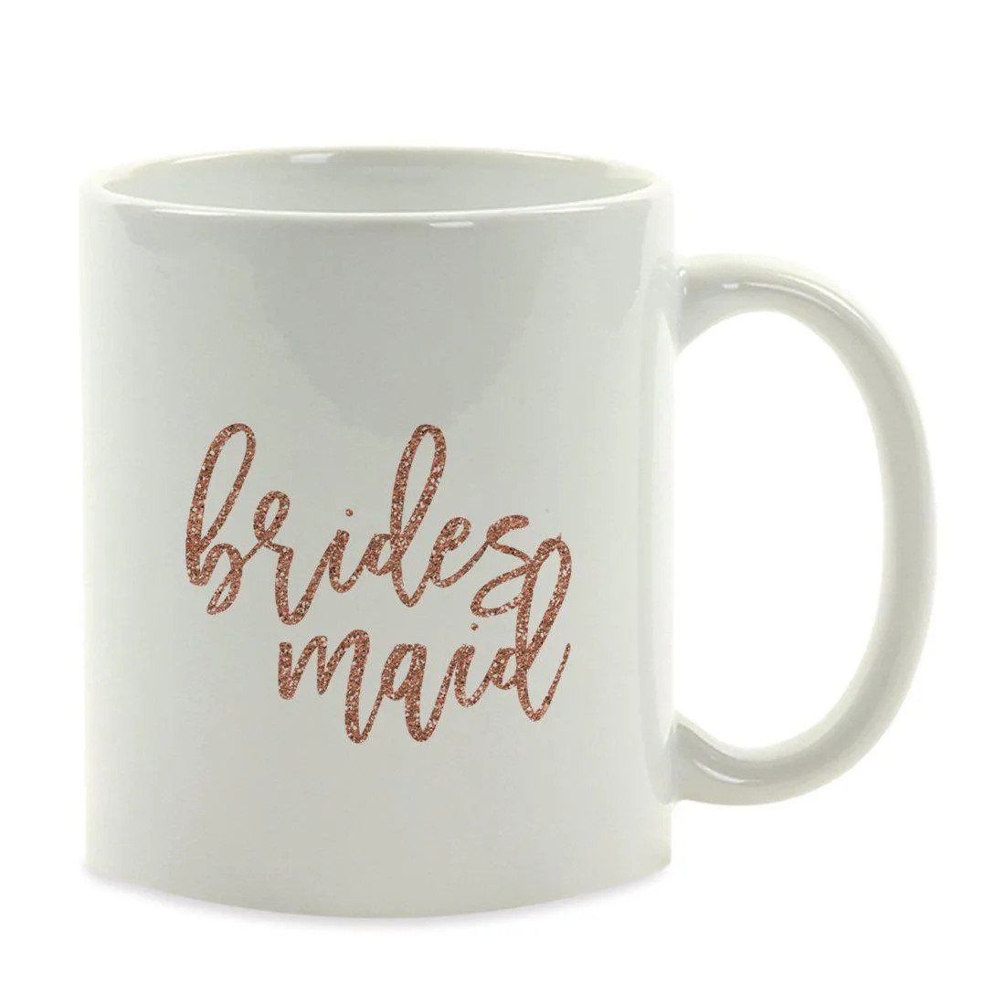 Andaz Press 11oz Rose Gold Faux Glitter Coffee Mug