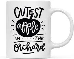 Andaz Press Autumn 11oz. Coffee Mug Gift, Cutest Apple in The Orchard