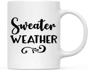 Andaz Press Autumn 11oz. Coffee Mug Gift, Sweater Weather