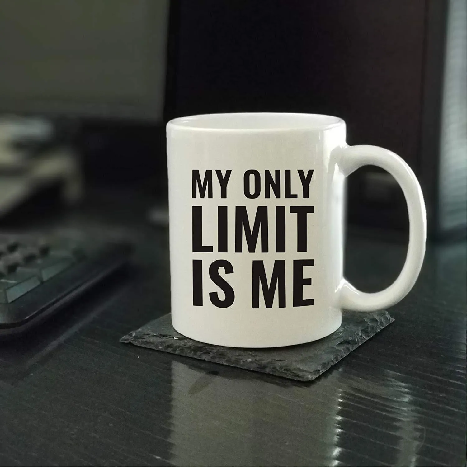 Andaz Press Fitness Coffee Mug My Only Limit is Me