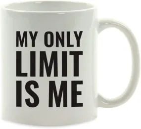 Andaz Press Fitness Coffee Mug My Only Limit is Me