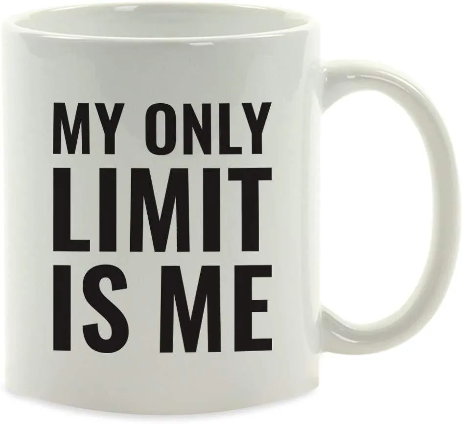 Andaz Press Fitness Coffee Mug My Only Limit is Me