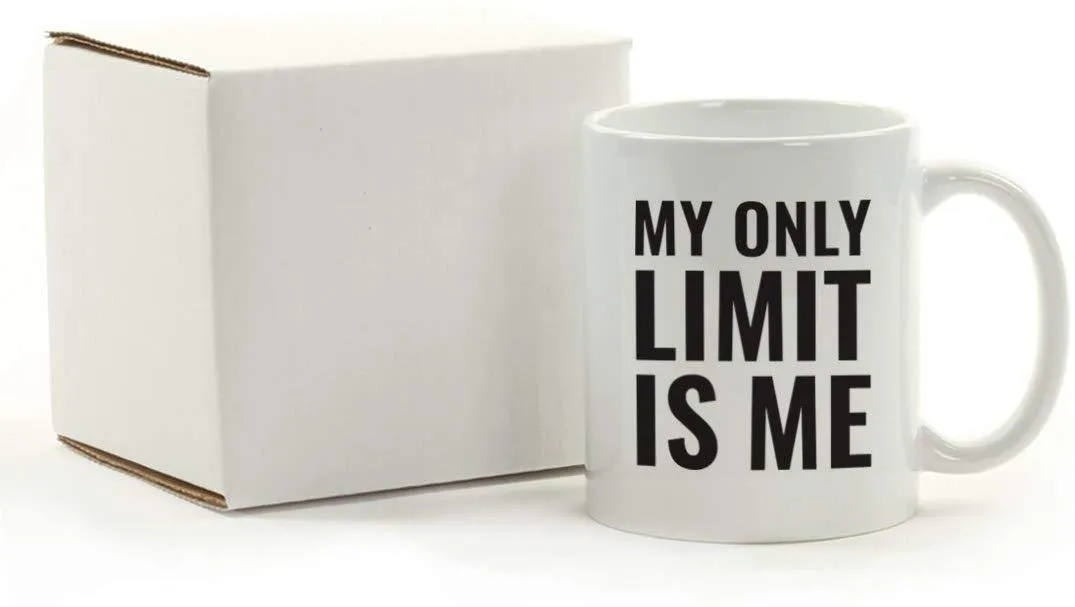 Andaz Press Fitness Coffee Mug My Only Limit is Me