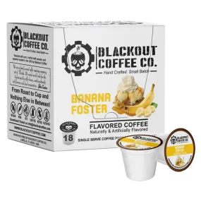 BANANA FOSTER FLAVORED COFFEE PODS 18CT