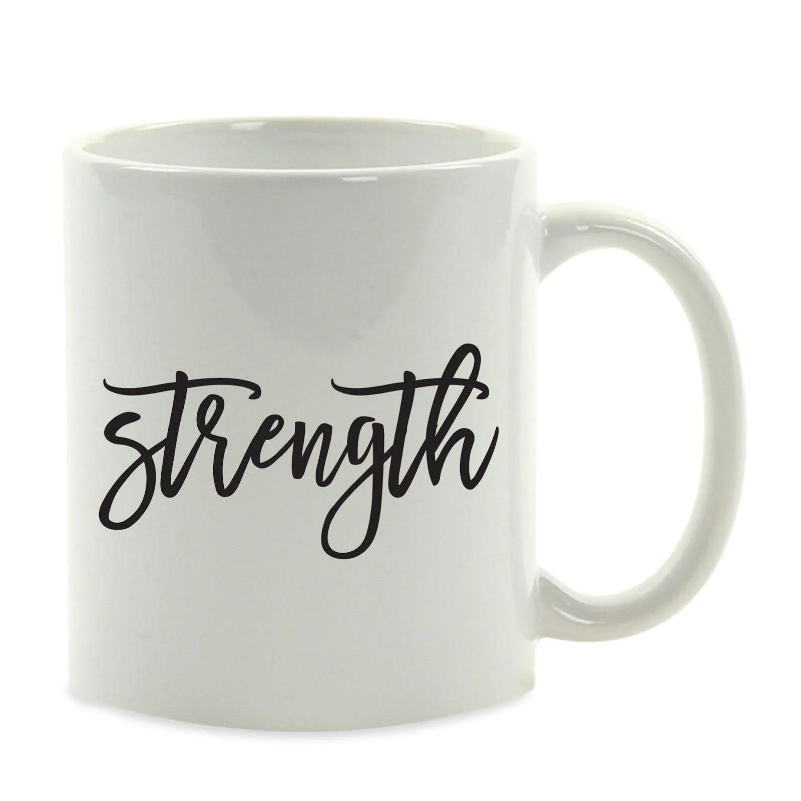 Calligraphy Good Virtues Ceramic Coffee Mug