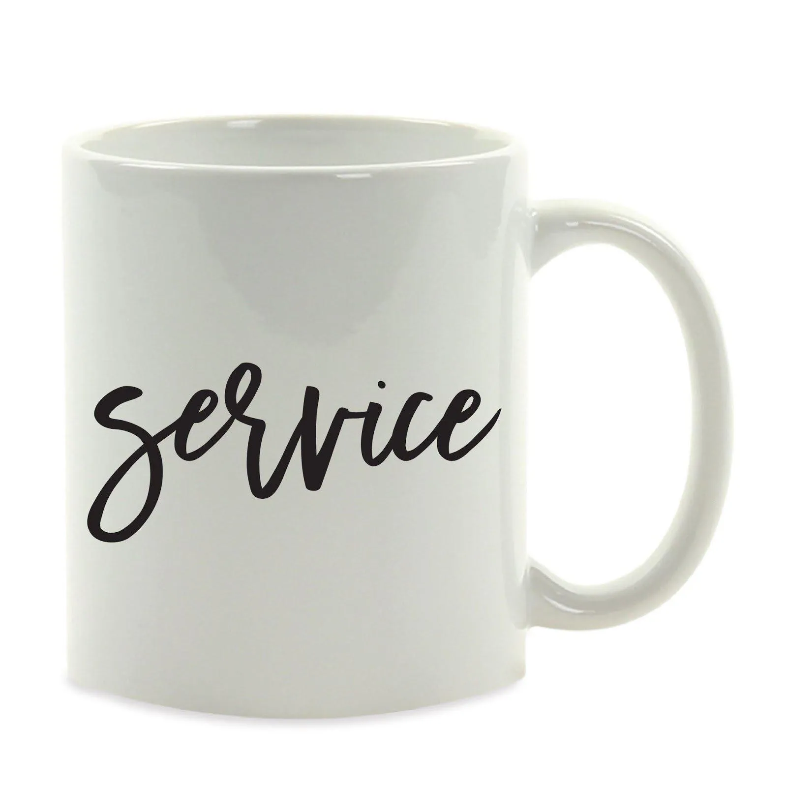 Calligraphy Good Virtues Ceramic Coffee Mug