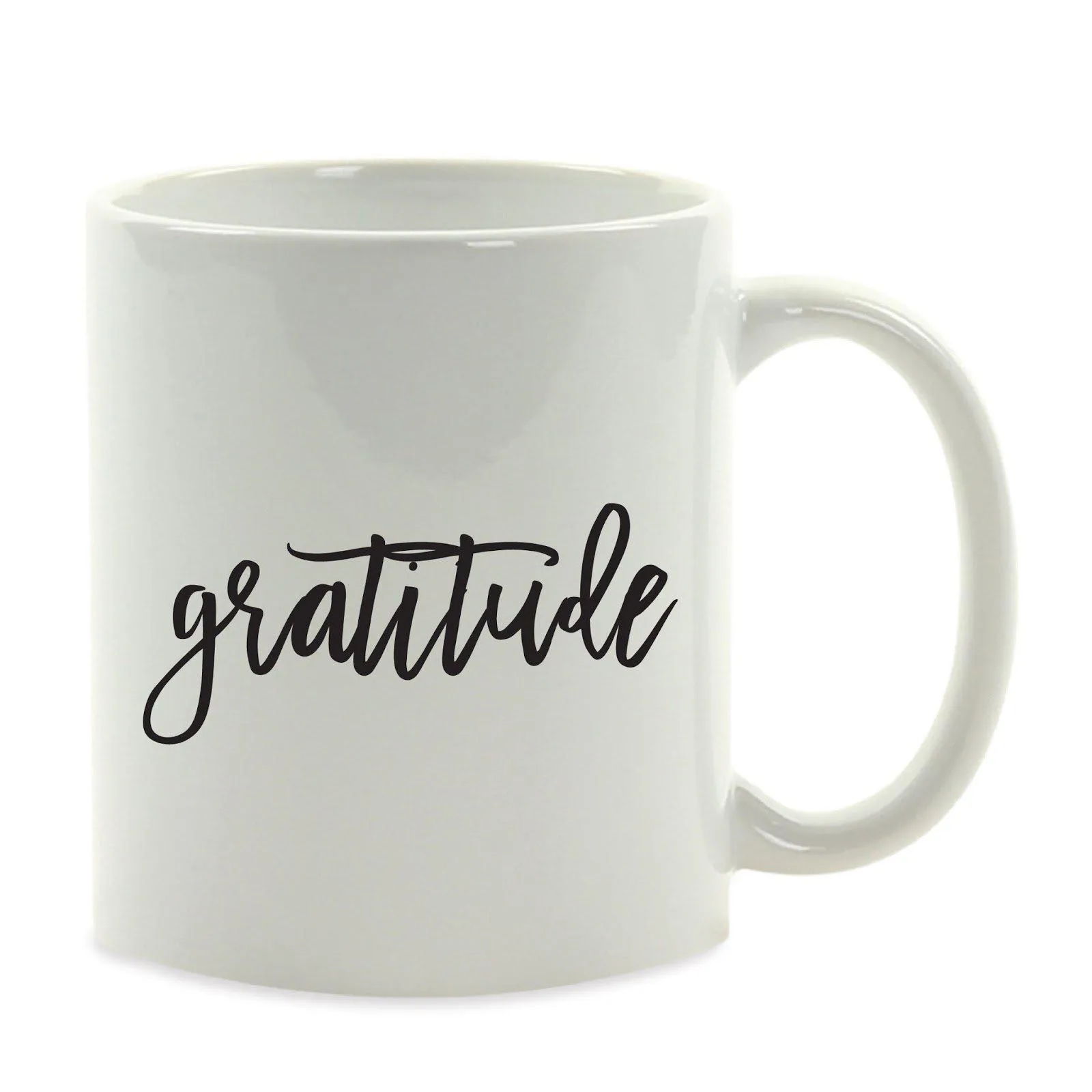 Calligraphy Good Virtues Ceramic Coffee Mug