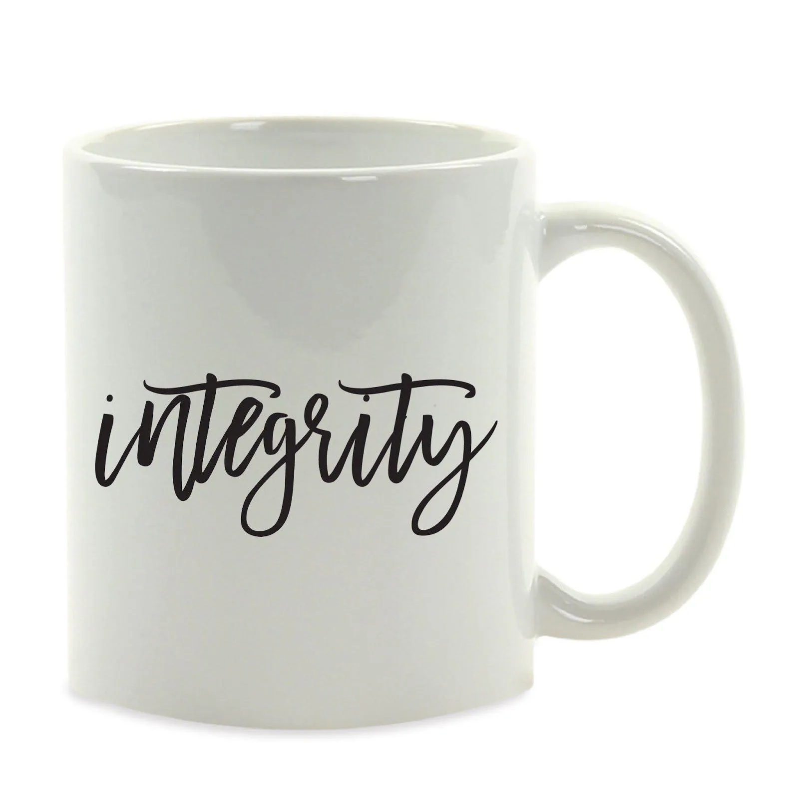 Calligraphy Good Virtues Ceramic Coffee Mug