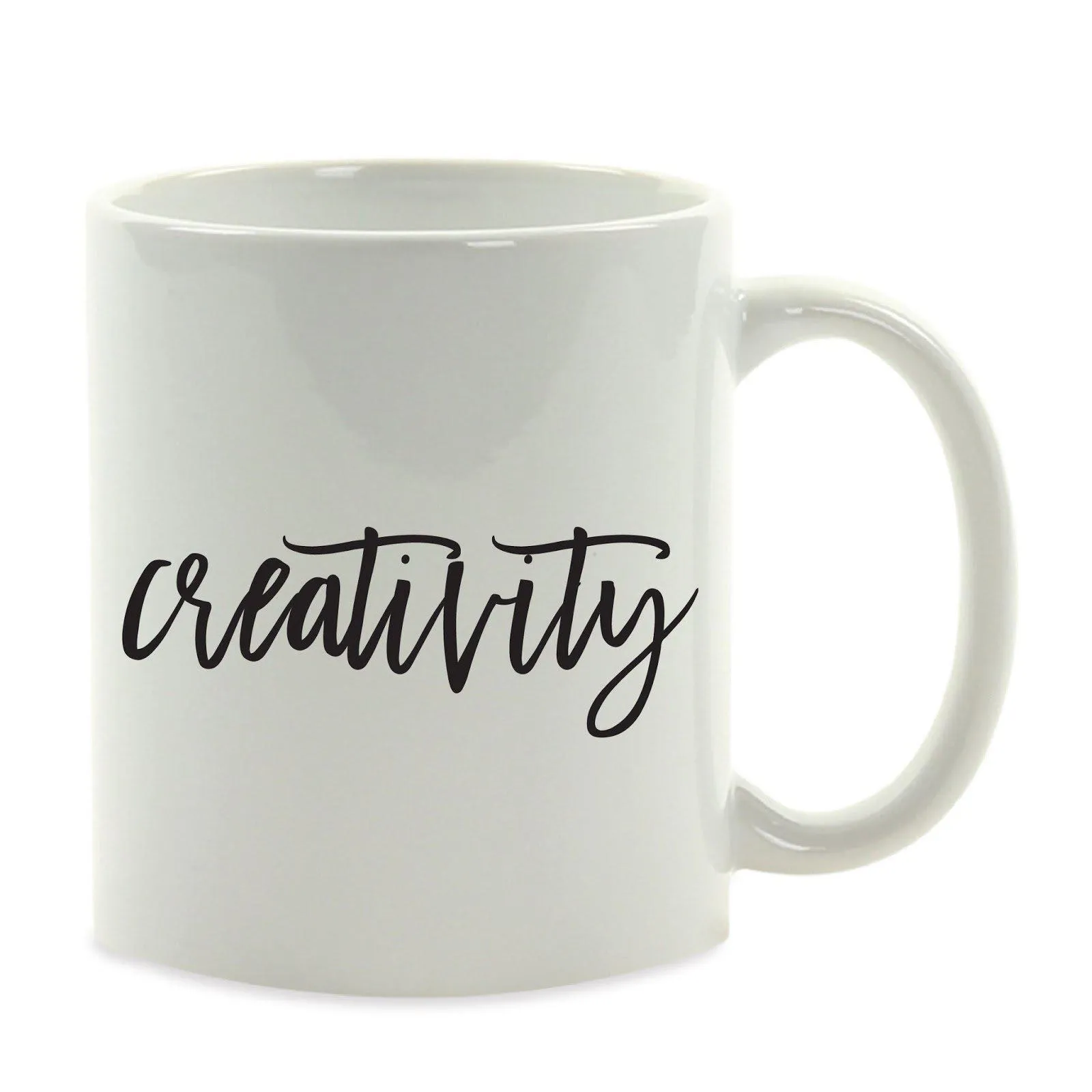 Calligraphy Good Virtues Ceramic Coffee Mug