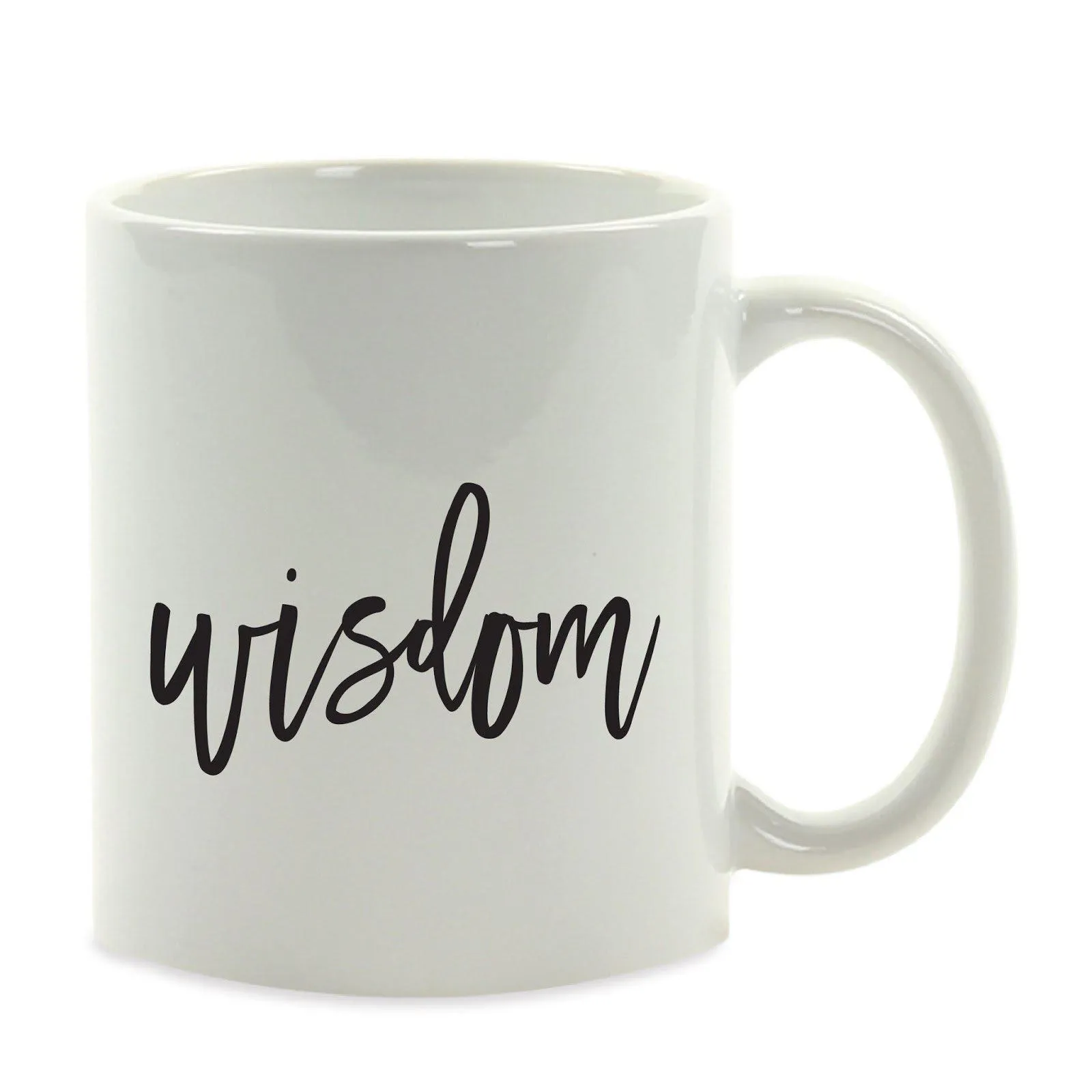 Calligraphy Good Virtues Ceramic Coffee Mug