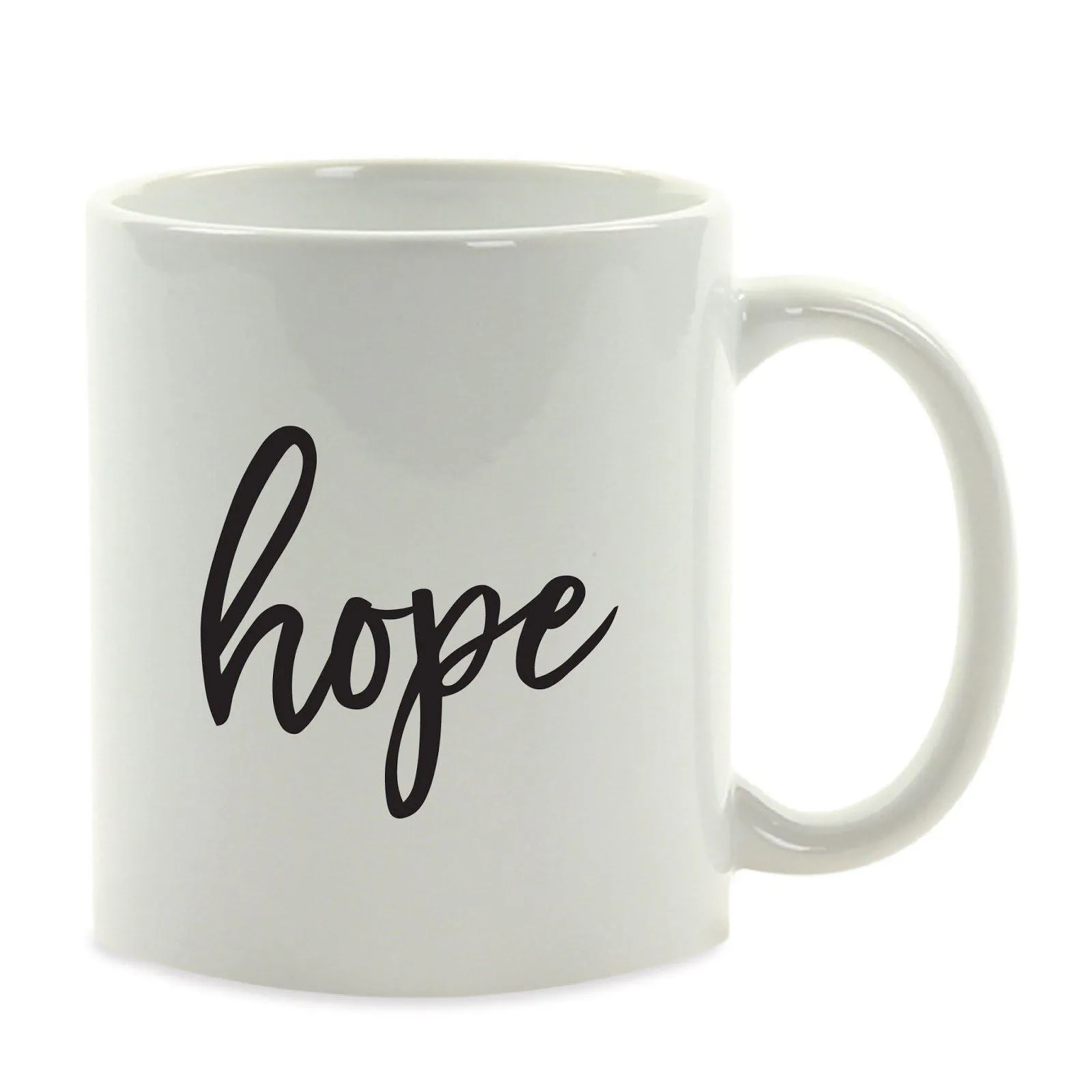 Calligraphy Good Virtues Ceramic Coffee Mug