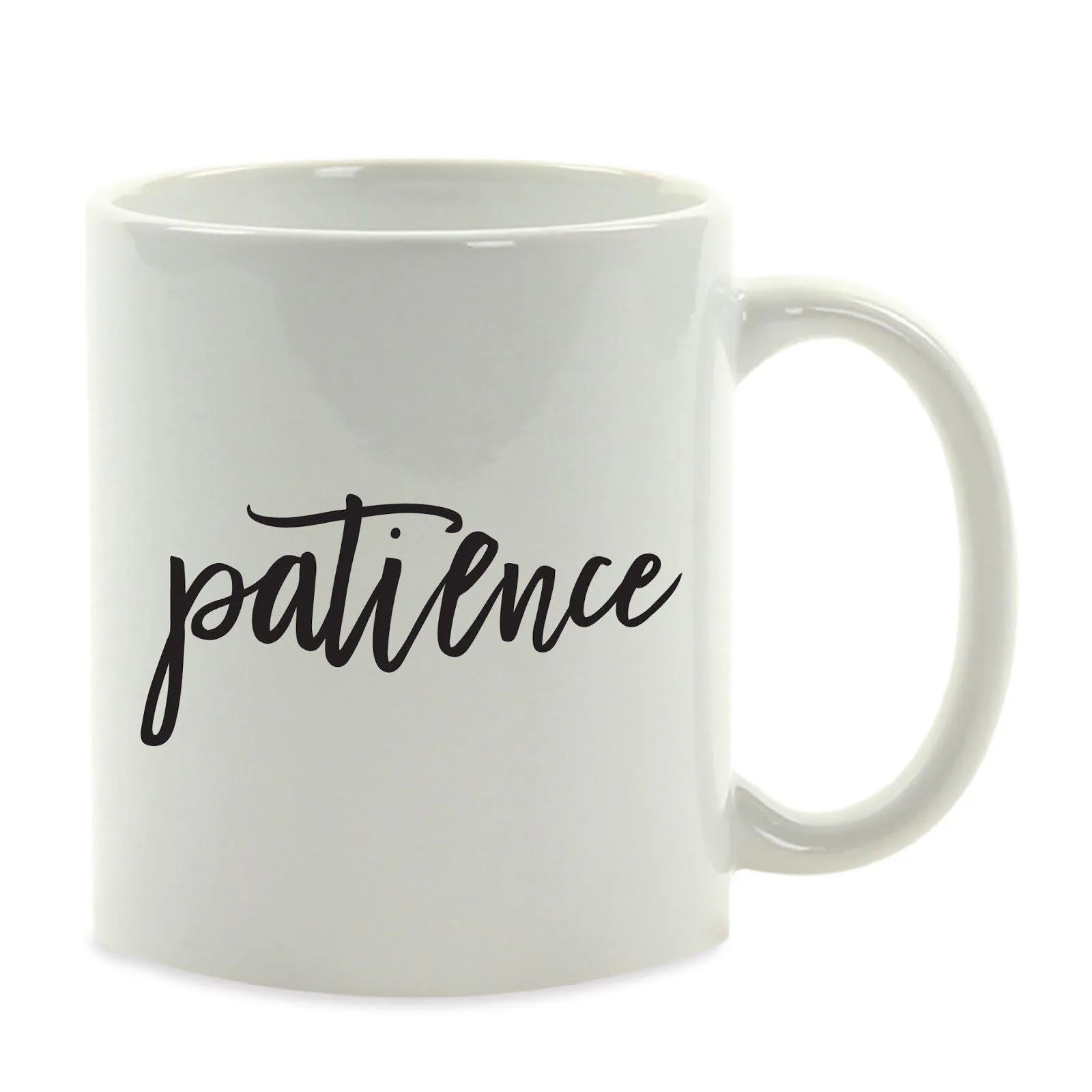 Calligraphy Good Virtues Ceramic Coffee Mug