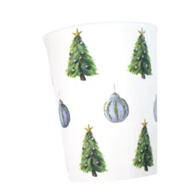 Christmas Tree Collage Cup Set