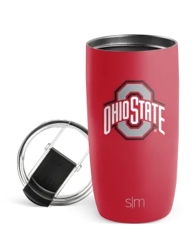 Collegiate Voyager Tumbler with Clear Flip Lid & Straw