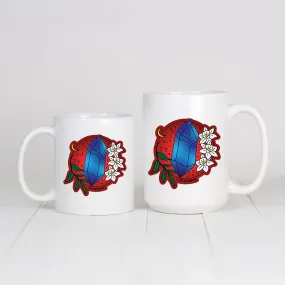 December Crystal & Flower Birthstone Mug