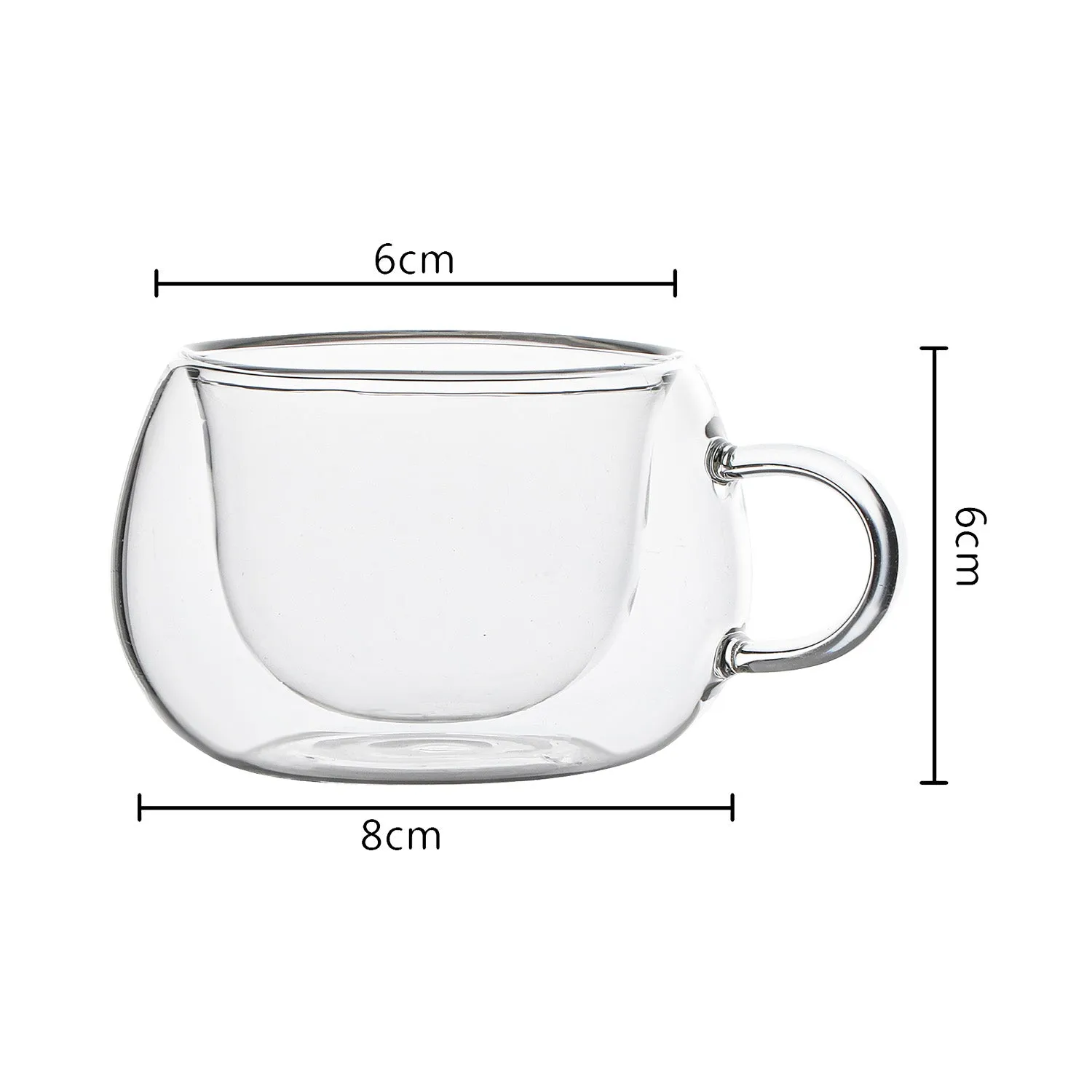 Double Wall Borosilicate Tea/Coffee Cup