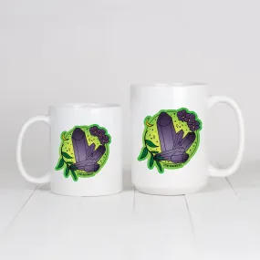 February Crystal & Flower Birthstone Mug