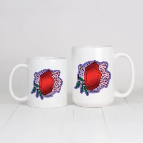 January Crystal & Flower Birthstone Mug