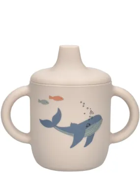 Liewood   Sea print silicone sippy cup 