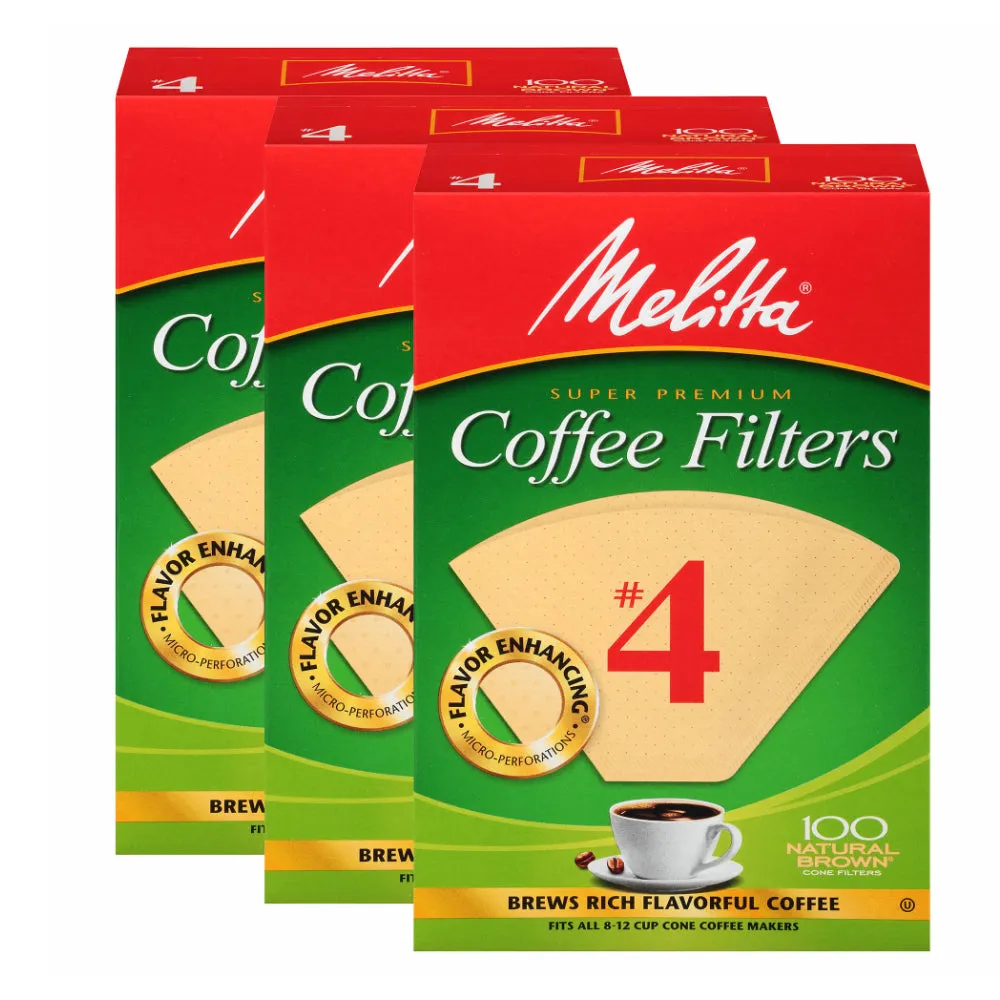 Melitta #4 Cone Coffee Filters, 300 ct.