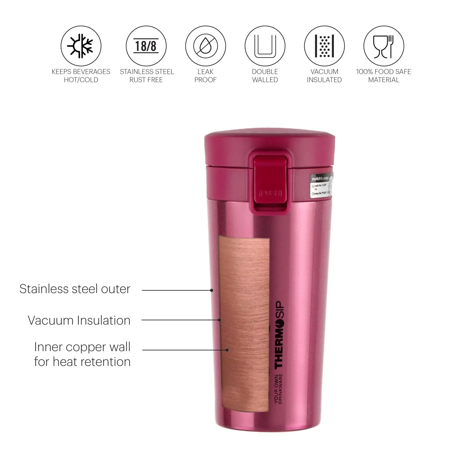 Monty Flask, Vacusteel Water Bottle