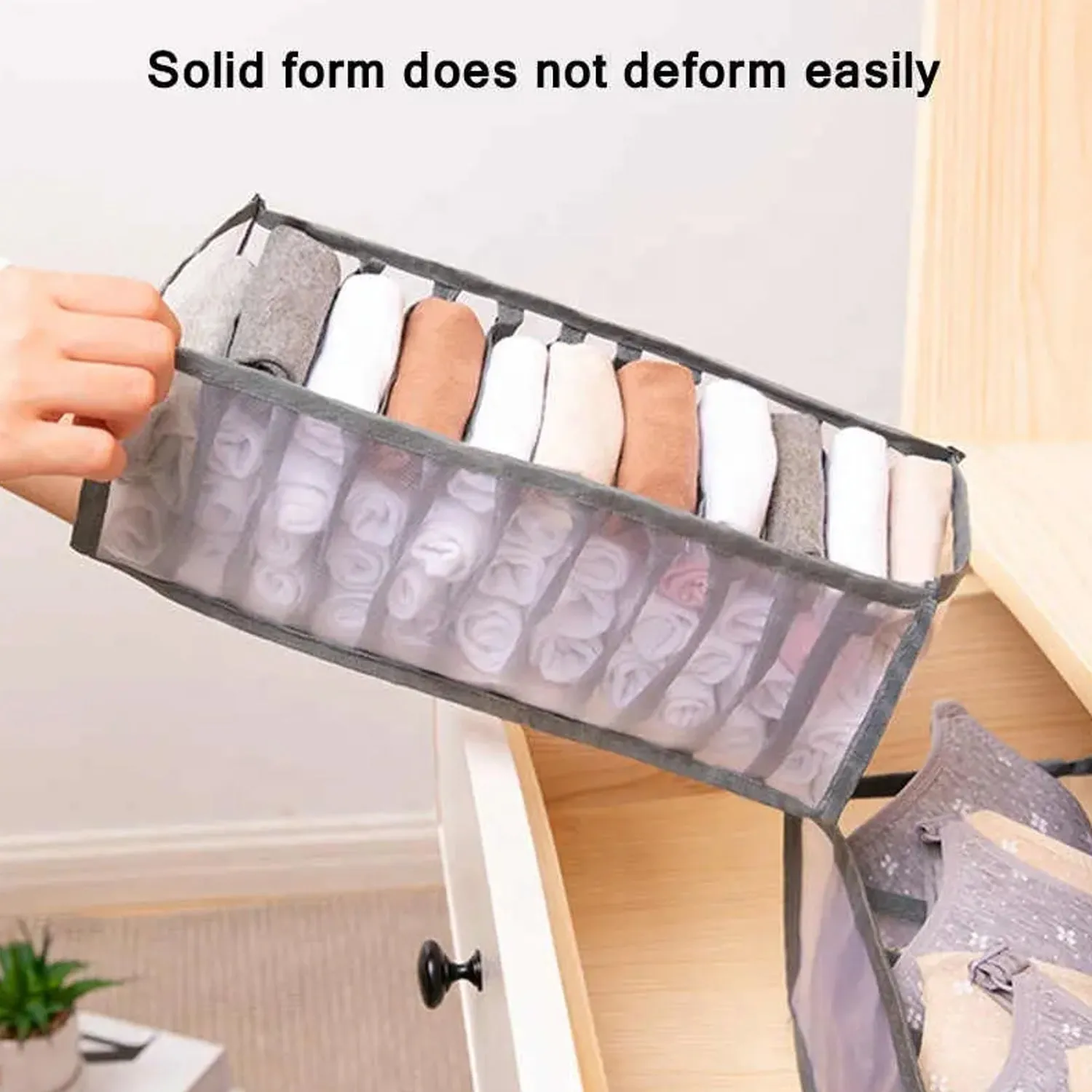 MULTIPURPOSE STORAGE POCKET RACK, FOLDABLE, COLLAPSIBLE FABRIC WARDROBE ORGANISER FOR CLOTHE ORGNISER LAUNDARY BAG