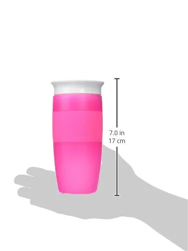 Munchkin Miracle 360 Sippy Cup, Pink, 14 Ounce