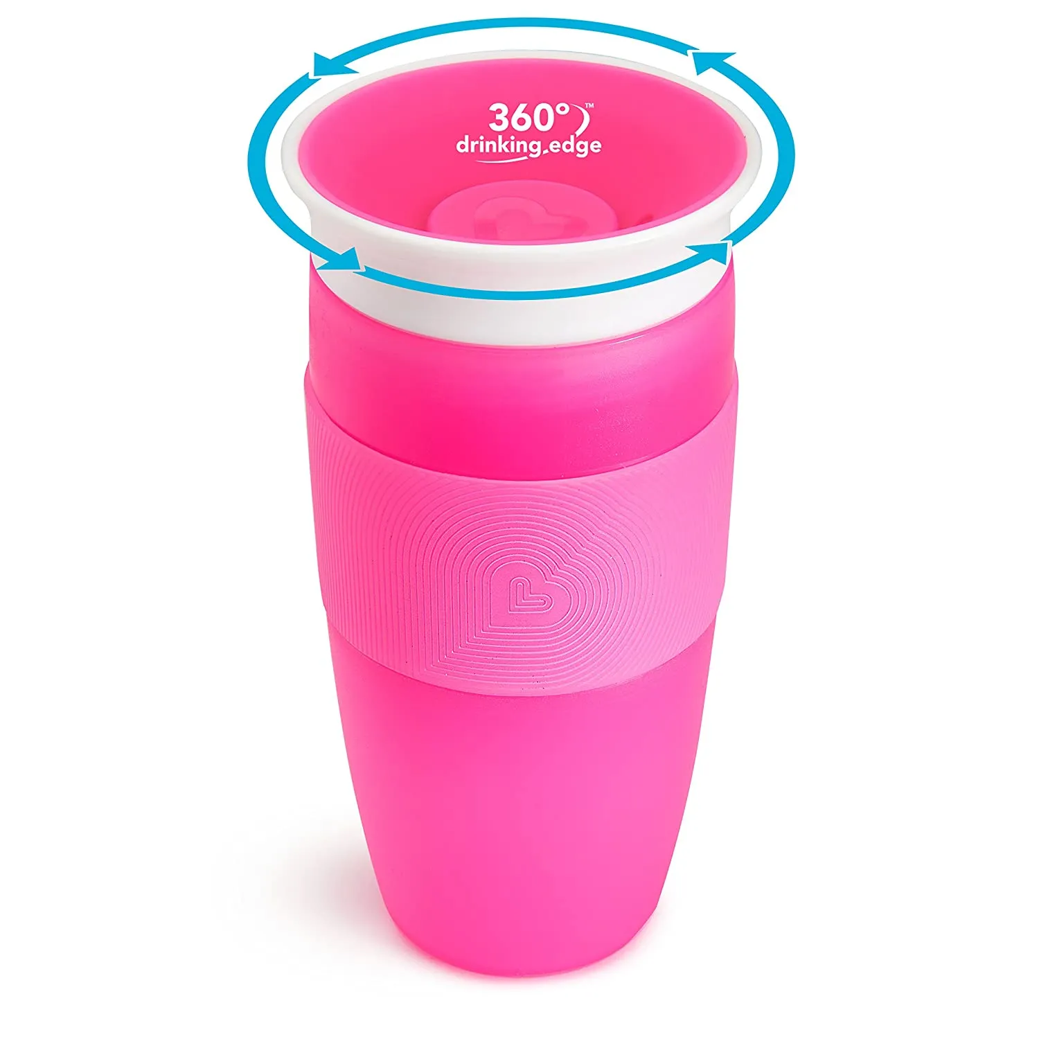 Munchkin Miracle 360 Sippy Cup, Pink, 14 Ounce