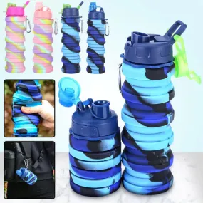 Rainbow Collapsible Water Bottle