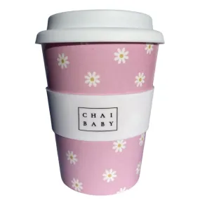 Reusable Bamboo Adult Keep Cup - Daisy