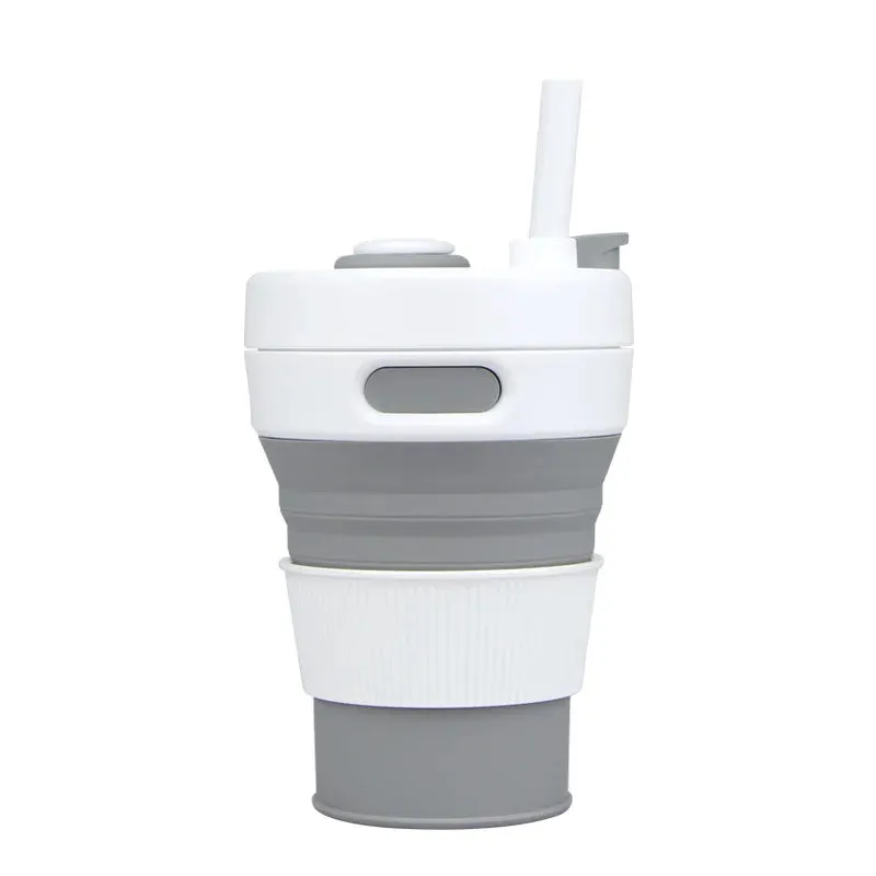 Reusable Portable Sip-and-Go Collapsible Cup