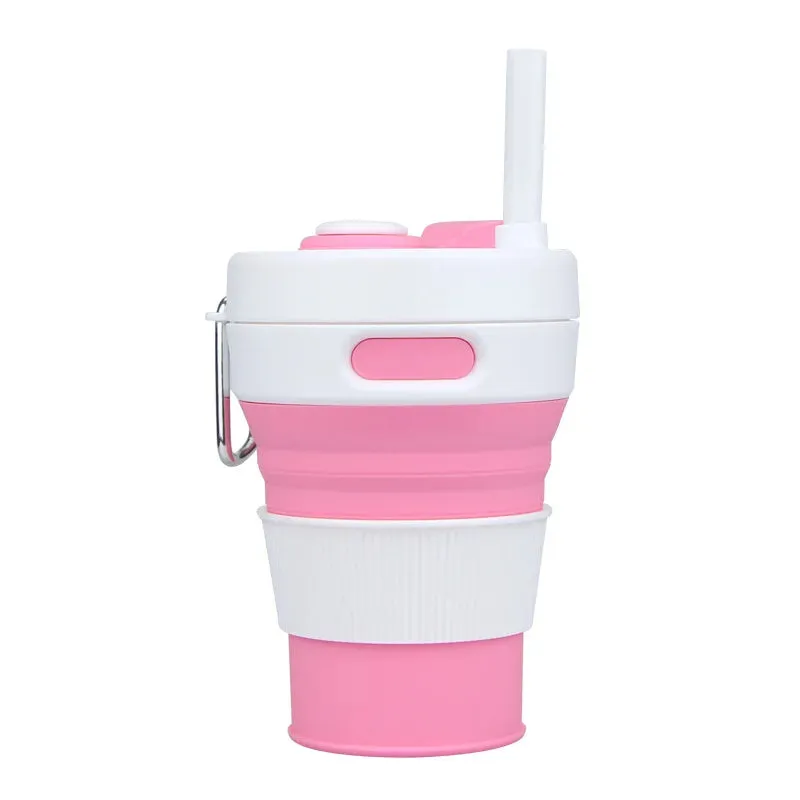 Reusable Portable Sip-and-Go Collapsible Cup