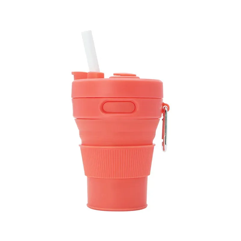 Reusable Portable Sip-and-Go Collapsible Cup