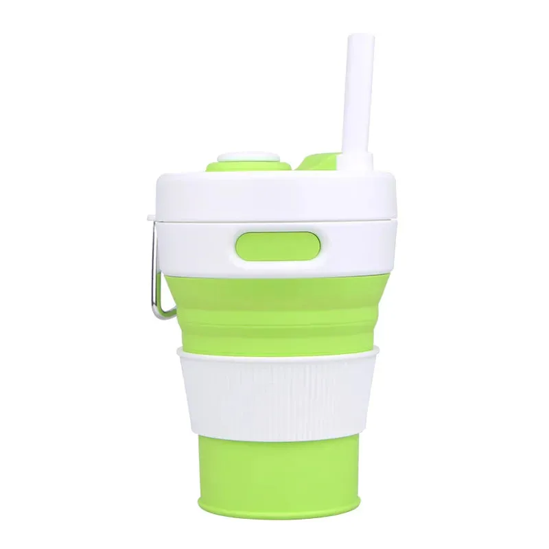 Reusable Portable Sip-and-Go Collapsible Cup