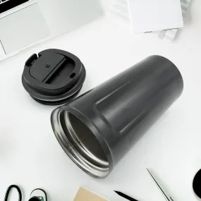 Stainless Steel & Plastic Travel Mug: Vacuum Insulated, Leak Proof Lid (1 Pc)