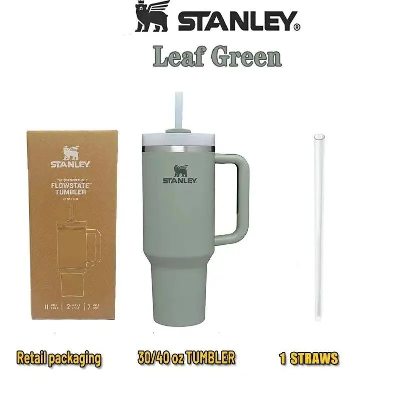 Stanley 2024 New Colors Quencher H2.0 FlowState Tumbler Insulated Thermal Coffee Cup Stainless Steel Travel Mug Large Capacity