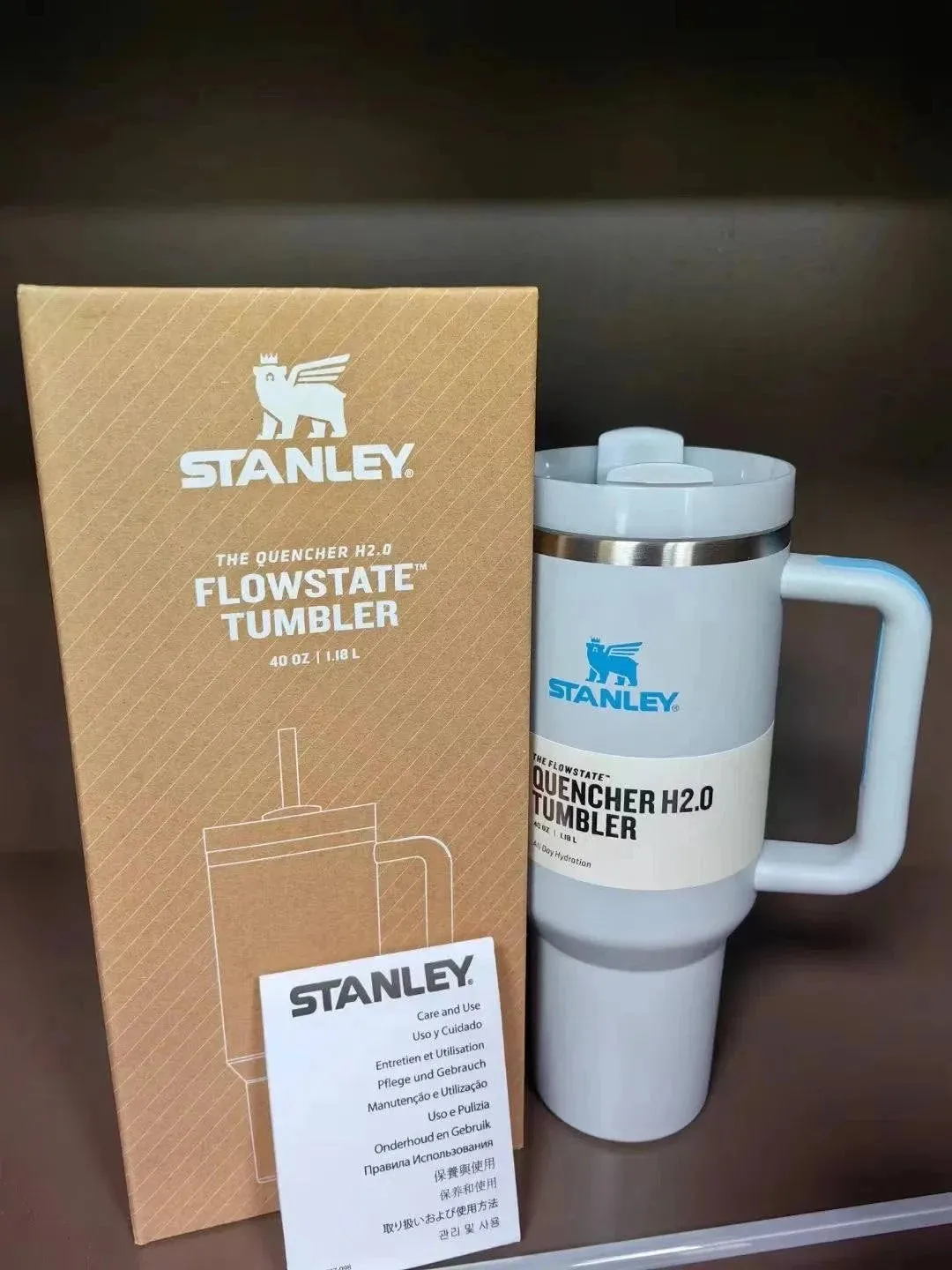 Stanley 2024 New Colors Quencher H2.0 FlowState Tumbler Insulated Thermal Coffee Cup Stainless Steel Travel Mug Large Capacity