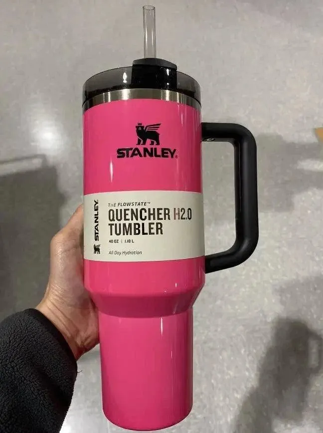 Stanley 2024 New Colors Quencher H2.0 FlowState Tumbler Insulated Thermal Coffee Cup Stainless Steel Travel Mug Large Capacity