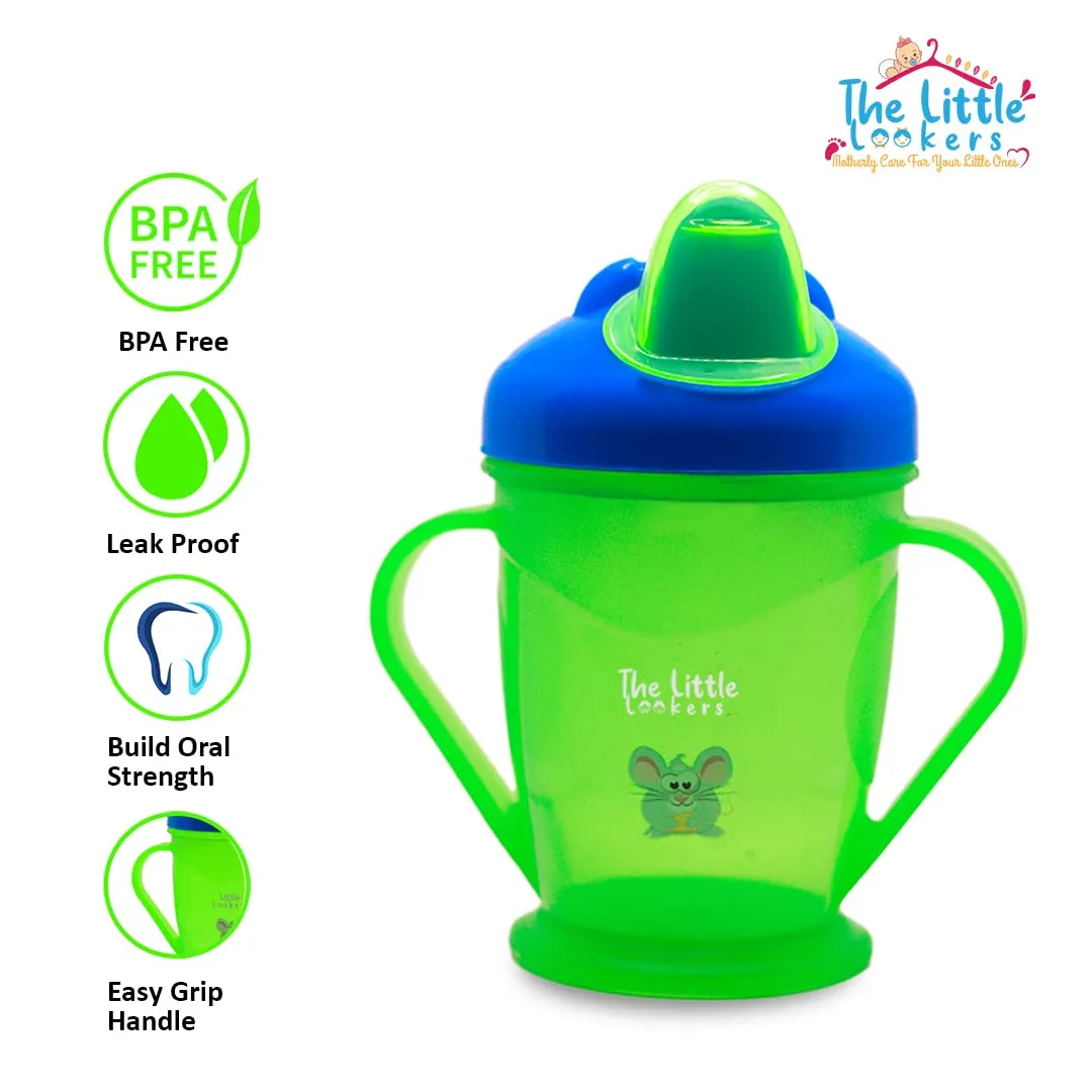 THE LITTLE LOOKERS Unbreakable Baby Sippy Cup with Double Handle I BPA Free Sippers for Infants/Kids/Toddlers