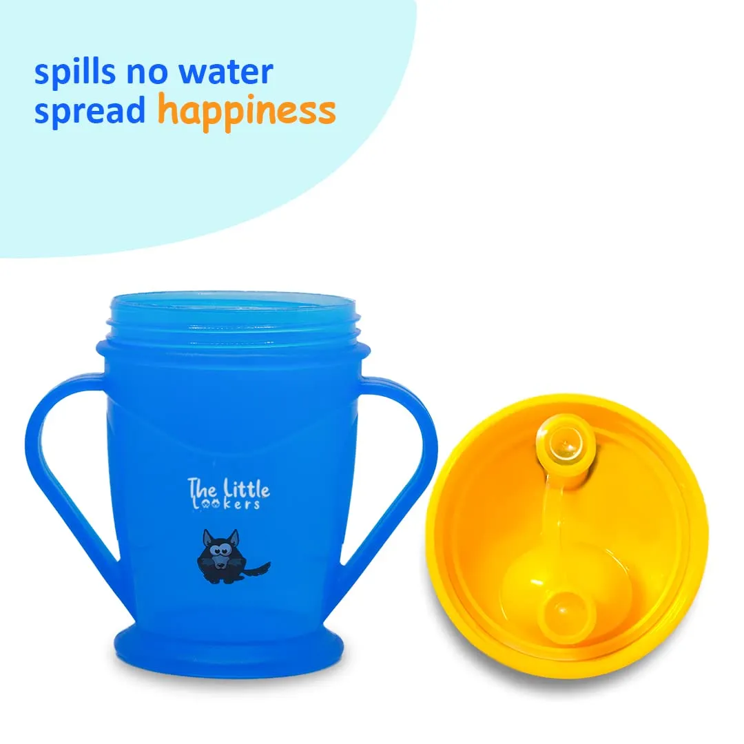 THE LITTLE LOOKERS Unbreakable Baby Sippy Cup with Double Handle I BPA Free Sippers for Infants/Kids/Toddlers