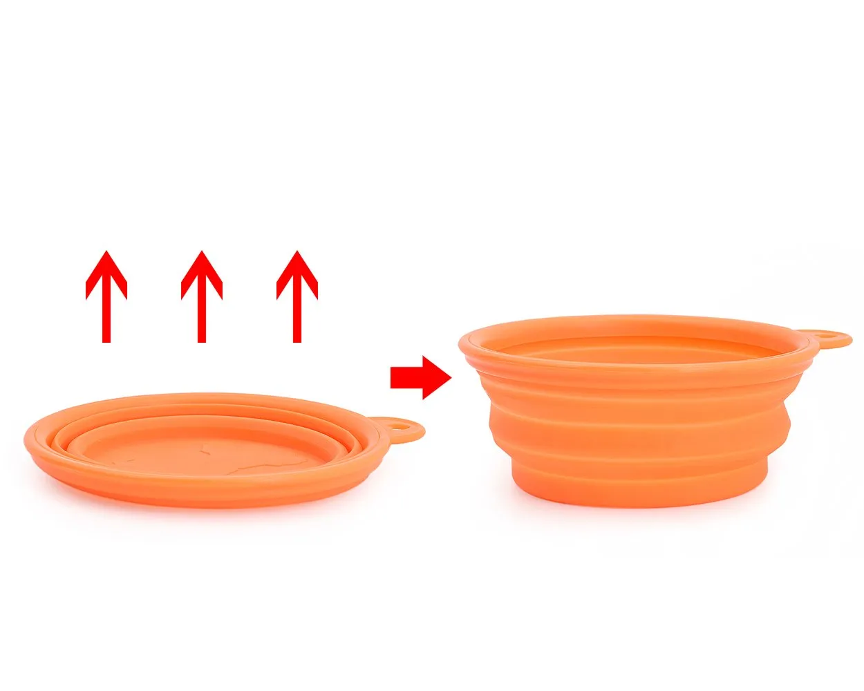 Travel Silicone Collapsible Dog Bowl Pet Water Dish